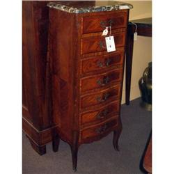 French rosewood semainier with marble top #1060084