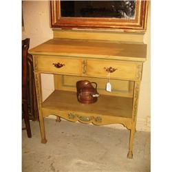 French yellow painted console #1060095