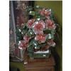 Image 1 : LARGE JADE TREE HEXOGONAL BASE JADE FLORAL #1086298