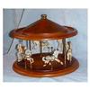Image 1 : Wood Carousel with 6 White Horses  #1086353
