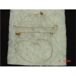 Victorian Lot 4 Watch Chains Gold Filled #1086516