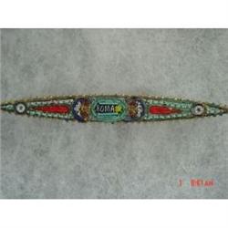 Victorian Micro Mosaic Italian ROMA Brooch #1086518