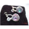 Image 1 : Made In Austria Aurora Borealis Earrings #1086583