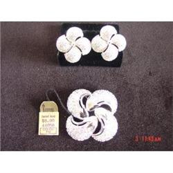 JEWELS BY TRIFARI Brooch Earrings KOOL #1086588