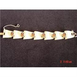 TRIFARI Topaz Cabachon Link Bracelet #1086590