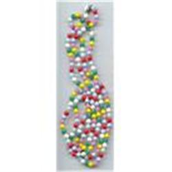 Multicolored Glass Bead Necklace 50 inches #1086690