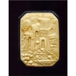 Art Deco Oriental Celluloid Brooch #1086702