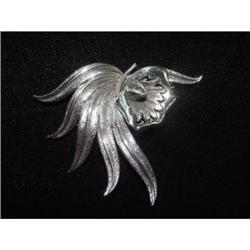 TORTOLANI  SIlver  Huge Rare Brooch  #1086760