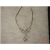Image 1 : Clear Sparkling Rhinestone Chandelier Necklace #1086847