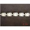 Image 1 : Art Deco Danecraft Sterling Link Bracelet #1086988