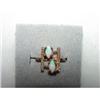 Image 1 :  10kt gold ring 2 opals Size 6 1/2 Custom Made #1087126