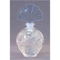 VINTAGE Czech / German CRYSTAL Perfume Bottle #1087527