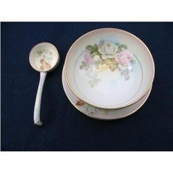 HAND PAINTED  PRUSSIA MAYONNAISE SET #1087766