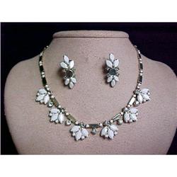 Floral Necklace and Earring Set, #1088042