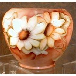 LIMOGES Rose Bowl GDA ANTIQUE Hand PAINTED #1088182