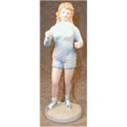 LEFTON JOGGER Figurine KW06031 1970s FEMALE #1088463