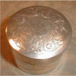 STERLING Box Reed & Barton Round VELVET Antique#1088481