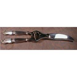 STERLING Poultry Shears LARGE Silver #1088482