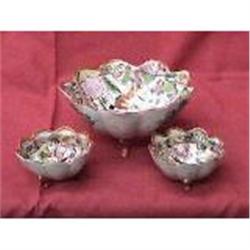 Set of three antique Nippon bowls #1088501