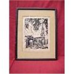 S/N Black and White Lithograph #1088505