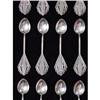 Image 1 :  Dozen Silver Filigree Demitasse Spoons (set of#1088521