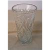 Image 1 : Very Heavy Pressed Glass Vase-  #1089199