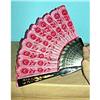 Image 1 : Red & Pink Silk fan #1089237