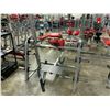 Image 2 : STAR TRAC RED & GREY INCLINE FREE WEIGHT BENCH PRESS WITH RACK