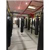 Image 4 : UFC BAG RACK, APPROX. 20' X 60' WITH OVER 30 BAGS, LADDERS AND PADDING
