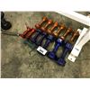 Image 2 : 14 ASSORTED COMMERCIAL RUBBER COATED DUMBELLS