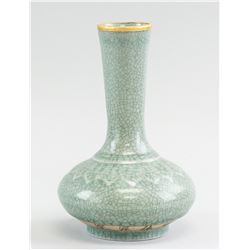 Chinese Pale Green Guan-type Crackle Vase