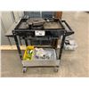 Image 1 : BLACK MOBILE CART & ASSORTED CONTENTS