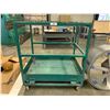 Image 1 : GREEN MOBILE METAL CART 48" X 36" X 53"