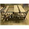 Image 1 : 3 TIER METAL RACK INCLUDING ; ASSORTMENT OF READY ROD, PIANO HINGE & BRASS ROUND STOCK & ASSORTED