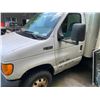 Image 1 : 2004 FORD E450 SUPER DUTY FOR PARTS & REPAIR, WITH 16’ BOX, METAL RACKING IN BOX MUST TOW, HAS