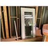 Image 1 : PAIR OF GLASS BAY DOORS WITH FRAME, ASSORTED LUMBER & BATHROOM DOOR