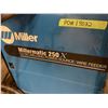 Image 2 : MILLER MILLERMATIC 250 X CV DC WELDING POWER SOURCE WIRE FEEDER MOBILE MIG WELDER WITH BOX OF
