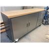 Image 3 : WOOD & METAL MASTERCRAFT 7 DRAWER, 2 DOOR MOBILE TOOL CHEST 72"L X 20"W X 38"H (NO CONTENTS)