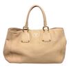 Image 3 : Prada Cream Pebbled Leather Tote Shoulder Bag