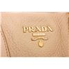 Image 4 : Prada Cream Pebbled Leather Tote Shoulder Bag
