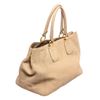 Image 5 : Prada Cream Pebbled Leather Tote Shoulder Bag