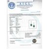 Image 3 : 2.11 ctw Emerald and Diamond Earrings - 18KT White Gold