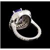 Image 3 : 14KT White Gold 3.18 ctw Tanzanite and Diamond Ring