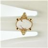 Image 2 : Vintage 14kt Yellow Gold Carved Shell Cameo Floral Ring