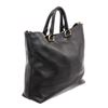 Image 4 : Prada Black Leather Vitello Daino Large Two-Way Bag
