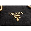 Image 8 : Prada Black Leather Vitello Daino Large Two-Way Bag