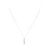 Image 2 : 0.50 ctw Diamond Three Stone Pendant with Chain - 14KT White Gold