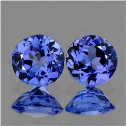 Natural Purple Blue Tanzanite Pair - {Flawless-VVS1}