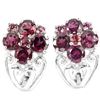 Image 1 : Natural Rhodolite Garnet Earrings