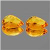 Image 2 : Natural Golden Orange Citrine Pair [Flawless-VVS]